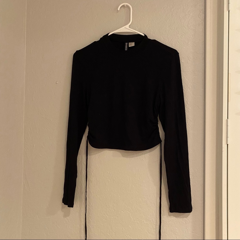 H&M Open Back Long Sleeve Top